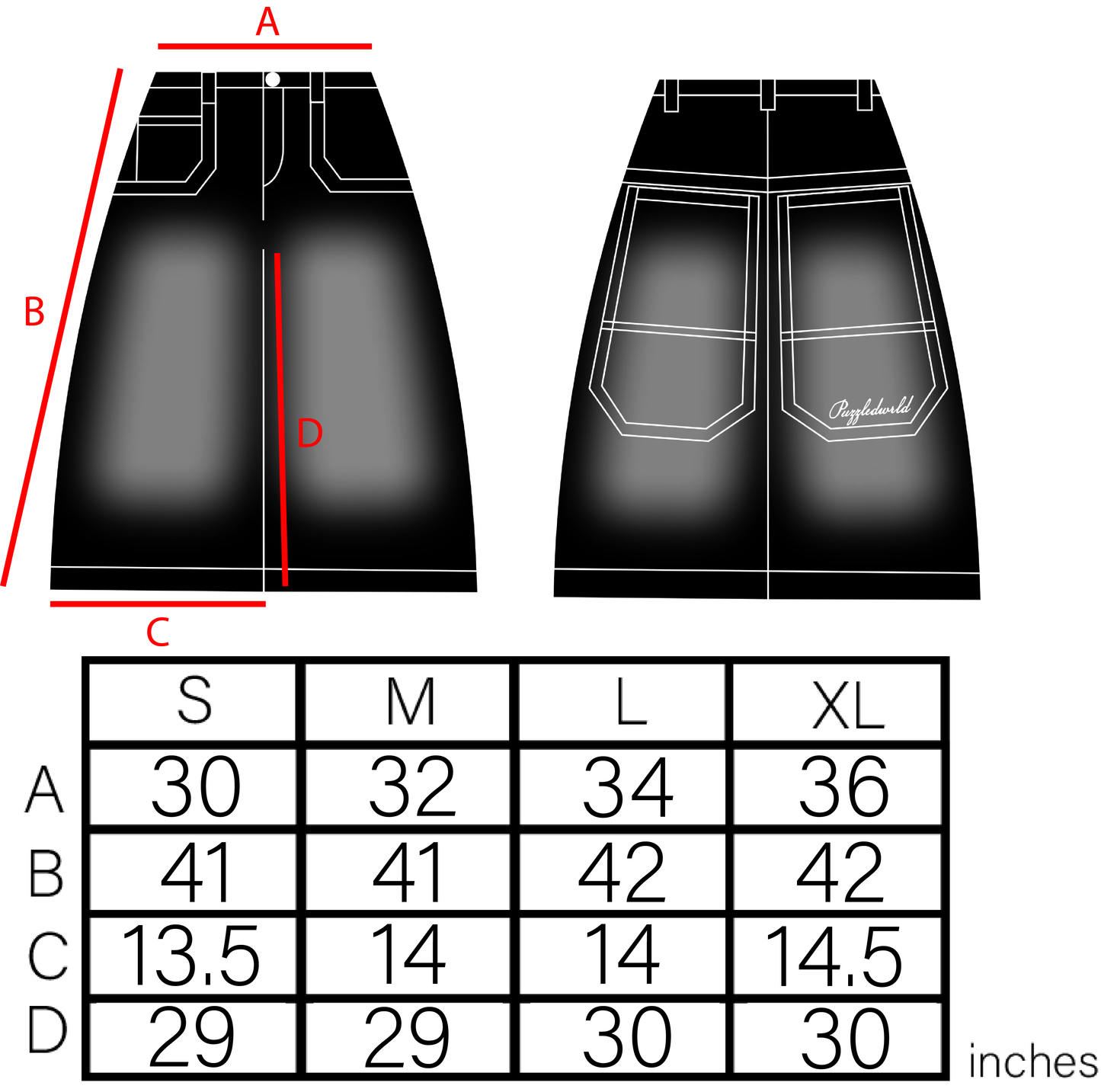 Puzzled Poles - Black